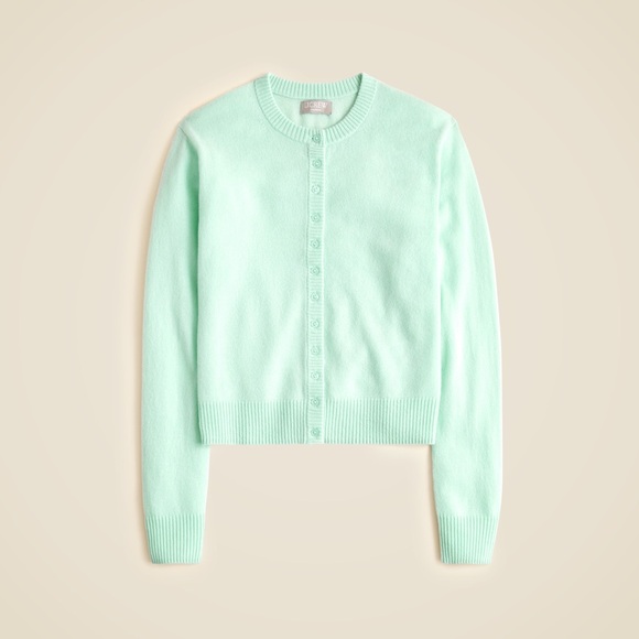 J. Crew Sweaters - J crew mint Perfect cashmere cardigan